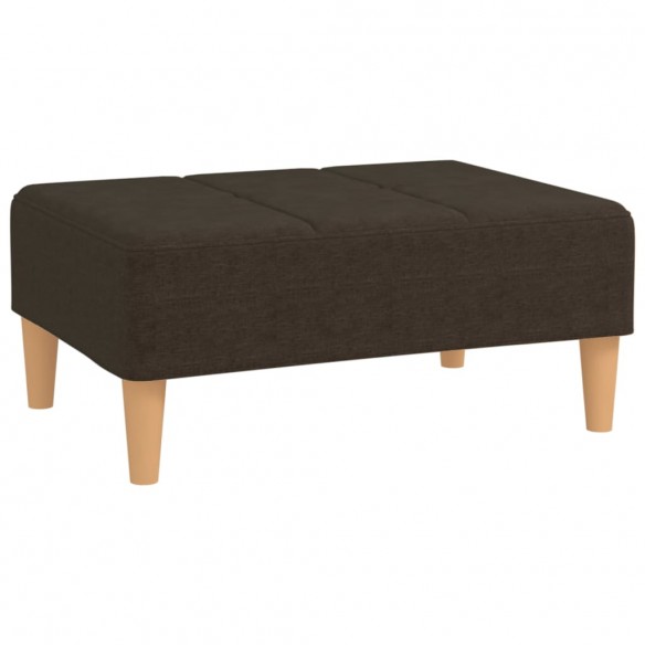 Repose-pied Marron foncé 78x56x32 cm Tissu