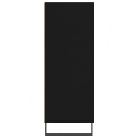 Armoire à étagères noir 69,5x32,5x90 cm bois d'ingénierie
