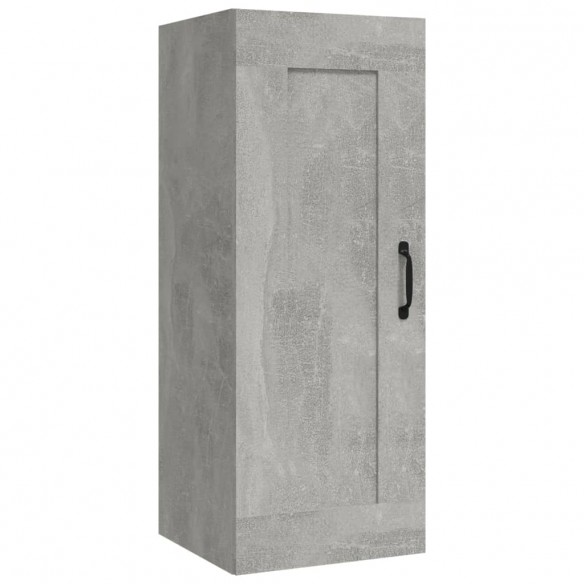 Armoire suspendue Gris béton 35x34x90 cm Bois d'ingénierie