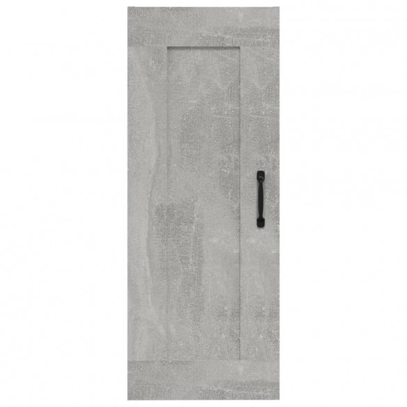 Armoire suspendue Gris béton 35x34x90 cm Bois d'ingénierie