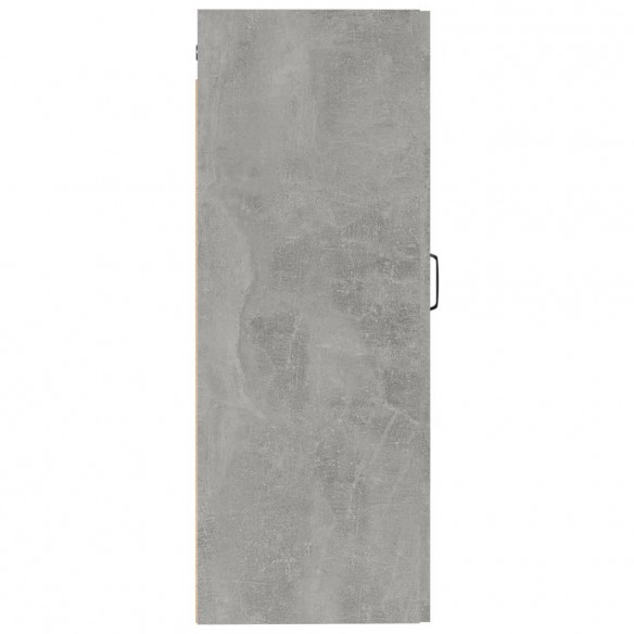 Armoire suspendue Gris béton 35x34x90 cm Bois d'ingénierie