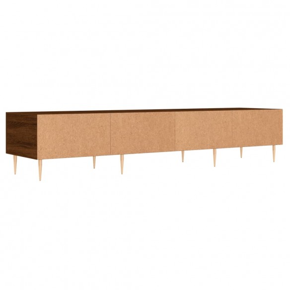 Meuble TV chêne marron 150x36x30 cm bois d'ingénierie