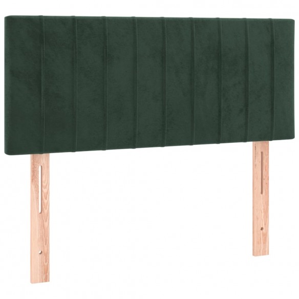 Tête de lit Vert foncé 80x5x78/88 cm Velours