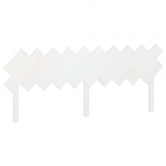 Tête de lit Blanc 196x3x80,5 cm Bois massif de pin