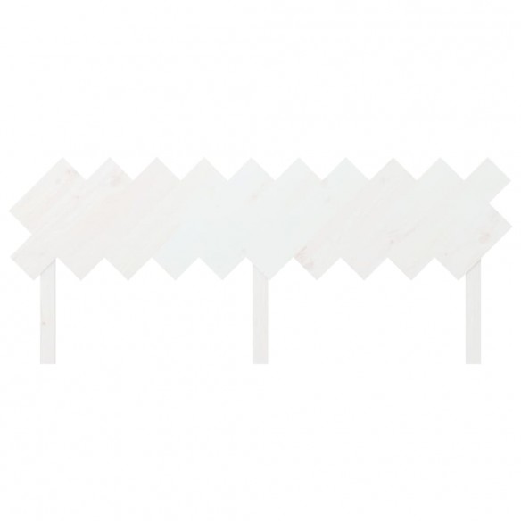 Tête de lit Blanc 196x3x80,5 cm Bois massif de pin