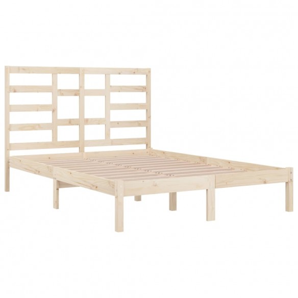 Cadre de lit bois massif 135x190 cm double