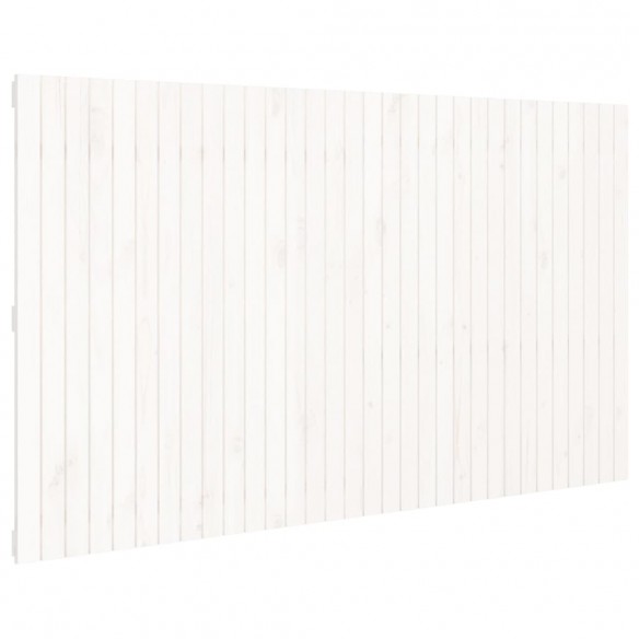 Tête de lit murale Blanc 204x3x110 cm Bois massif de pin