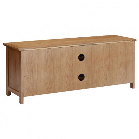 Meuble TV 110x35x44 cm Bois de chêne massif