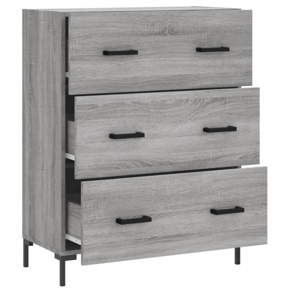 Buffet sonoma gris 69,5x34x90 cm bois d'ingénierie