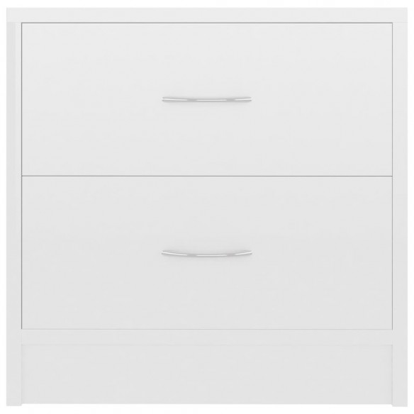 Table de chevet Blanc brillant 40 x 30 x 40 cm Aggloméré