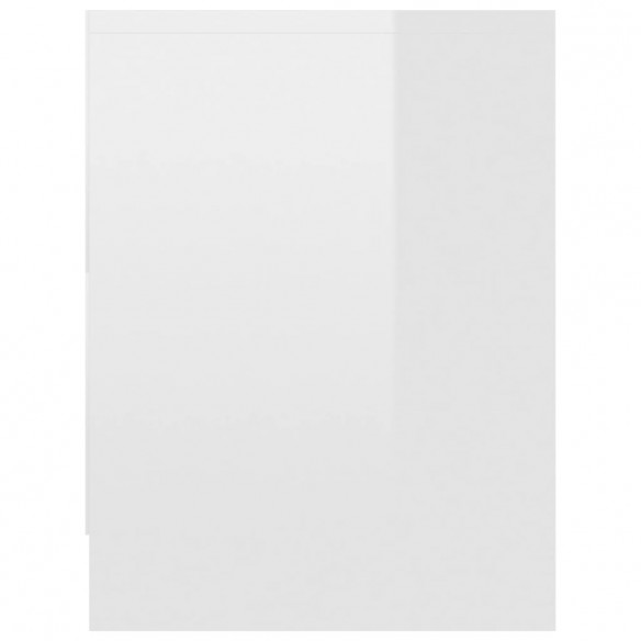 Table de chevet Blanc brillant 40 x 30 x 40 cm Aggloméré