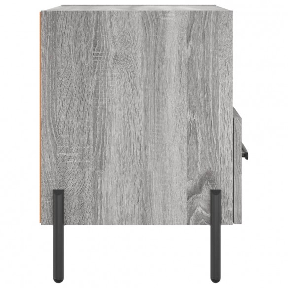 Table de chevet sonoma gris 40x35x47,5 cm bois d’ingénierie