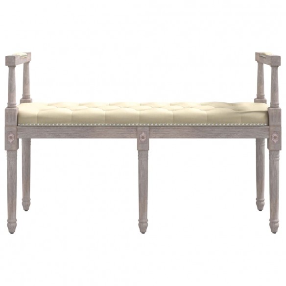 Banc beige 110x40x70 cm lin