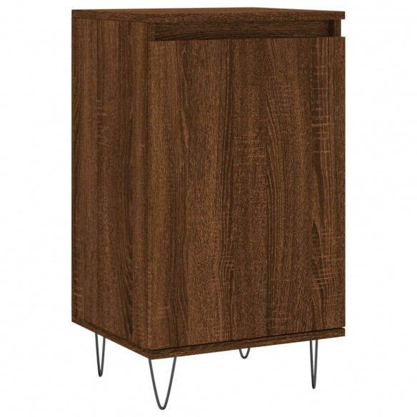 Buffet chêne marron 40x35x70 cm bois d'ingénierie