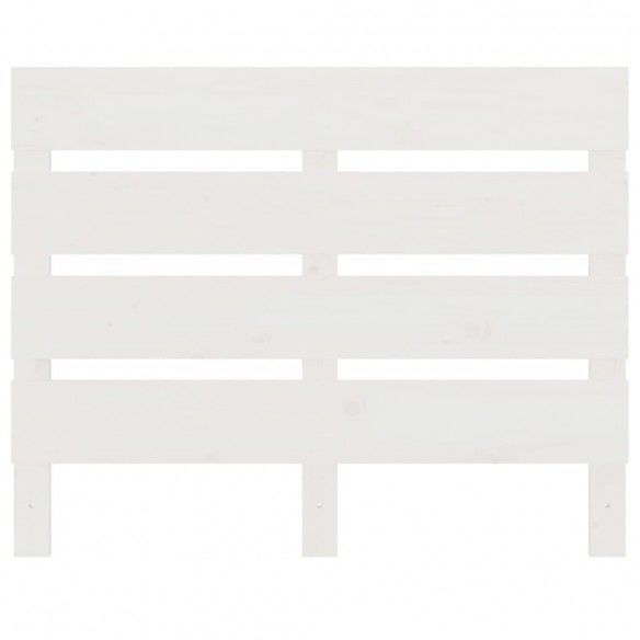 Cadre de lit Blanc 75x190 cm Bois pin massif Petit simple