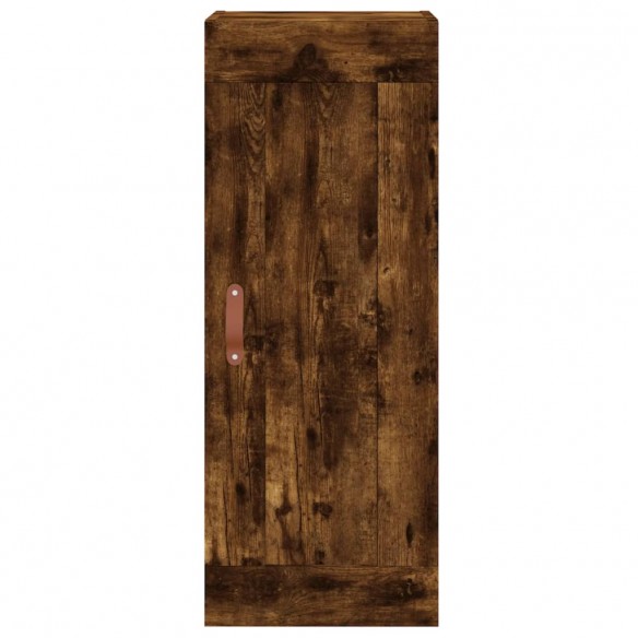 Armoire murale chêne fumé 34,5x34x90 cm bois d'ingénierie