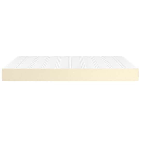 Matelas de lit à ressorts ensachés Crème 140x190x20 cm