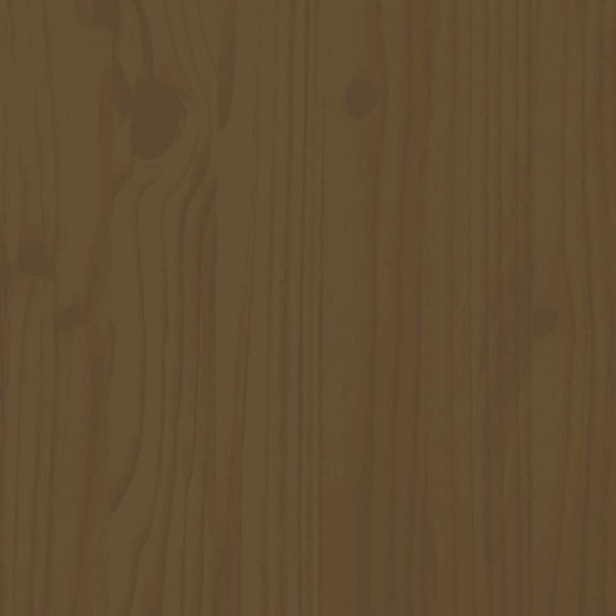 Tables de chevet 2pcs Marron miel 40x40x75cm Bois de pin massif