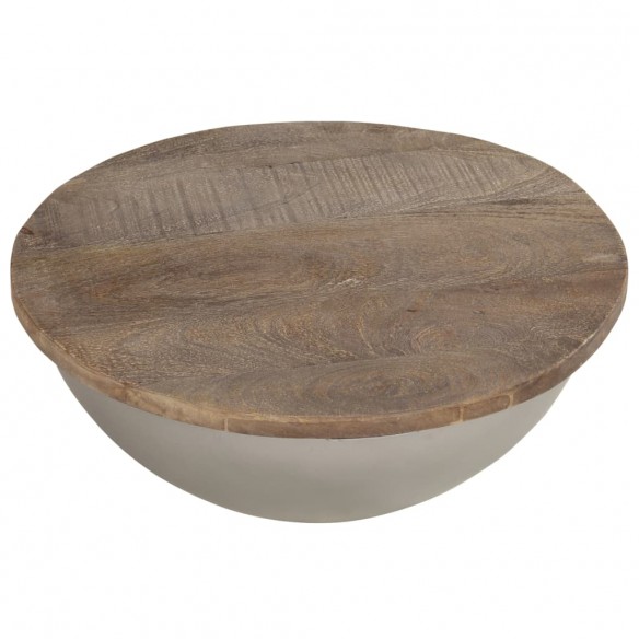 Table basse en forme de bol Ø60 cm bois de manguier massif