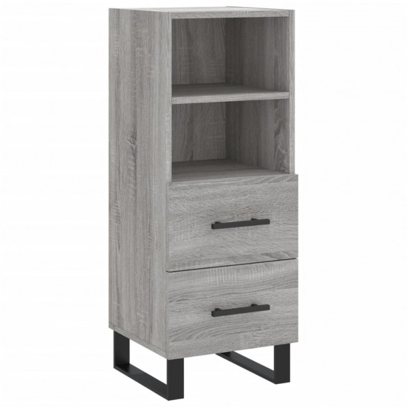 Buffet Sonoma gris 34,5x34x90 cm Bois d'ingénierie