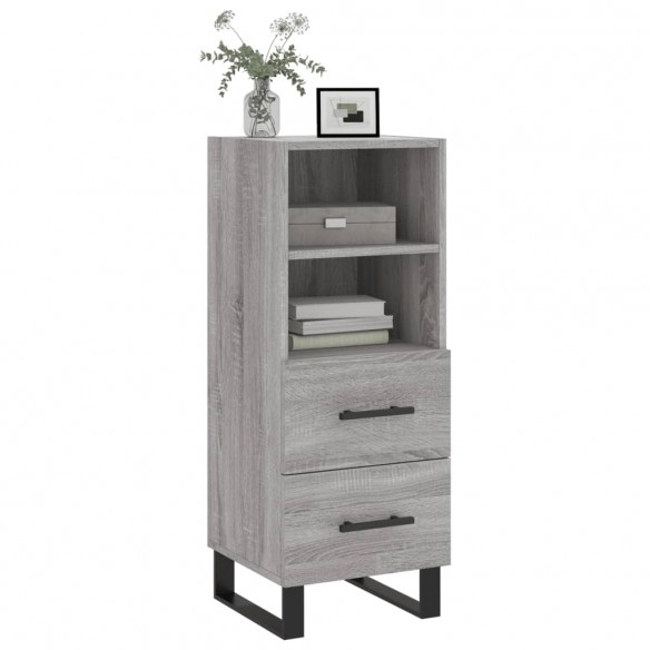 Buffet Sonoma gris 34,5x34x90 cm Bois d'ingénierie