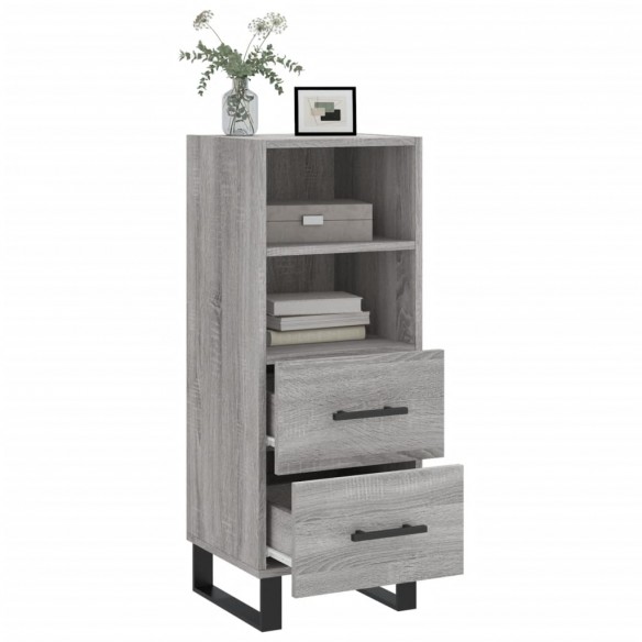 Buffet Sonoma gris 34,5x34x90 cm Bois d'ingénierie