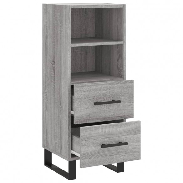 Buffet Sonoma gris 34,5x34x90 cm Bois d'ingénierie