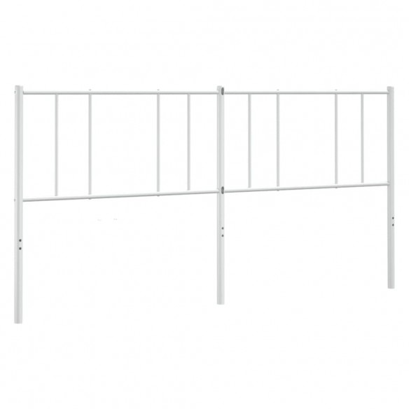 Tête de lit métal blanc 180 cm