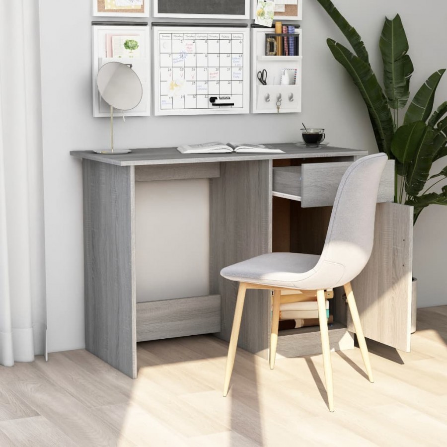 Bureau Sonoma gris 100x50x76 cm 