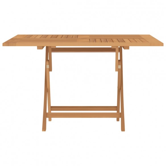 Table pliable de jardin 120x120x75 cm bois massif de teck