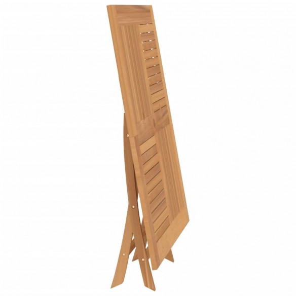 Table pliable de jardin 120x120x75 cm bois massif de teck