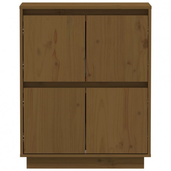 Buffet Marron miel 60x34x75 cm Bois massif de pin