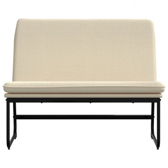 Banc Crème 100x75x76 cm Tissu