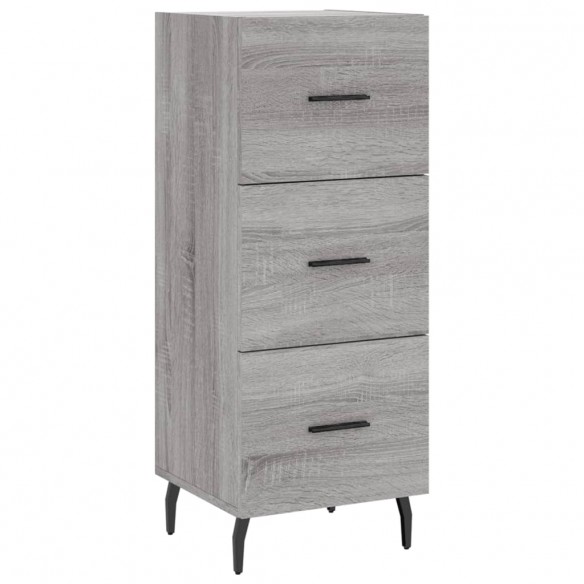 Buffet Sonoma gris 34,5x34x90 cm Bois d'ingénierie