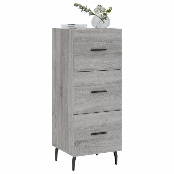 Buffet Sonoma gris 34,5x34x90 cm Bois d'ingénierie