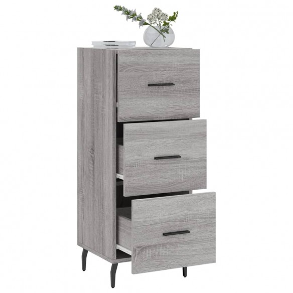 Buffet Sonoma gris 34,5x34x90 cm Bois d'ingénierie