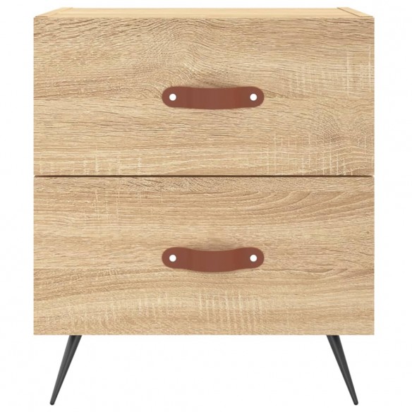 Table de chevet chêne sonoma 40x35x47,5 cm bois d’ingénierie