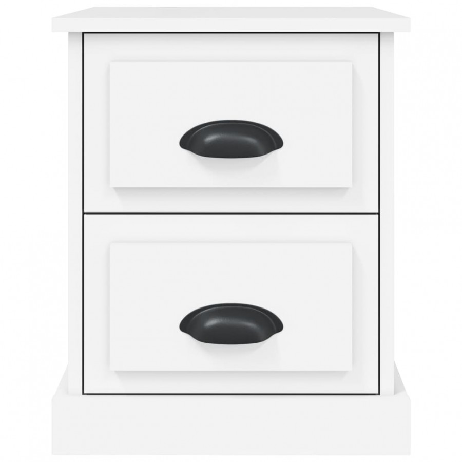 Table de chevet blanc 39x39x47,5 cm bois d’ingénierie