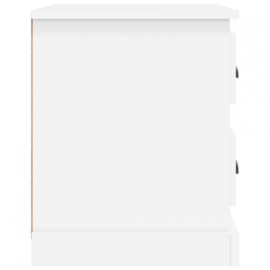 Table de chevet blanc 39x39x47,5 cm bois d’ingénierie