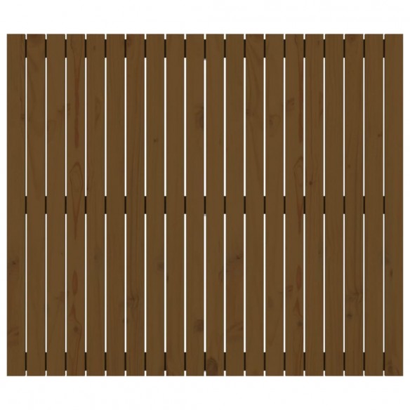 Tête de lit murale Marron miel 127,5x3x110cm Bois massif de pin