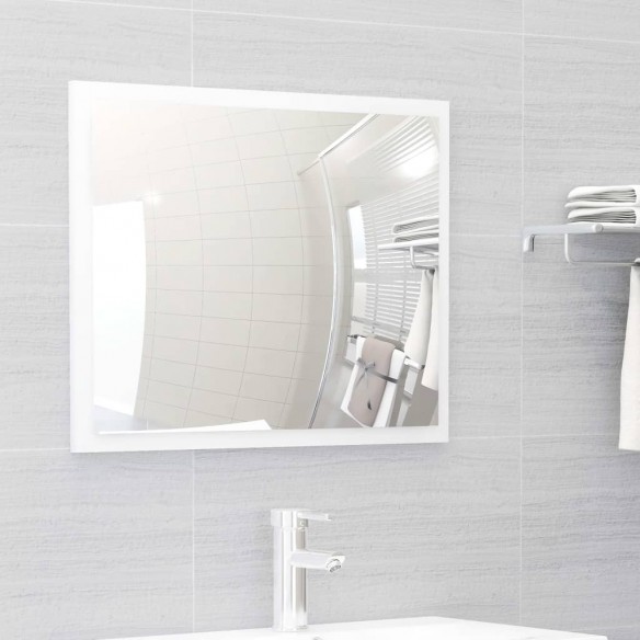 Ensemble de meubles de salle de bain Blanc brillant Aggloméré