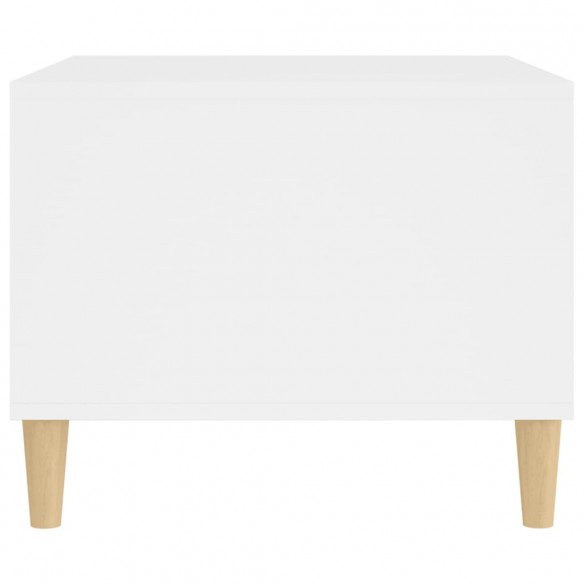 Table basse Blanc 60x50x40 cm Bois d'ingénierie