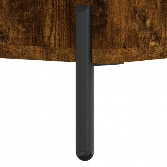Table de chevet chêne fumé 40x40x66 cm bois d'ingénierie