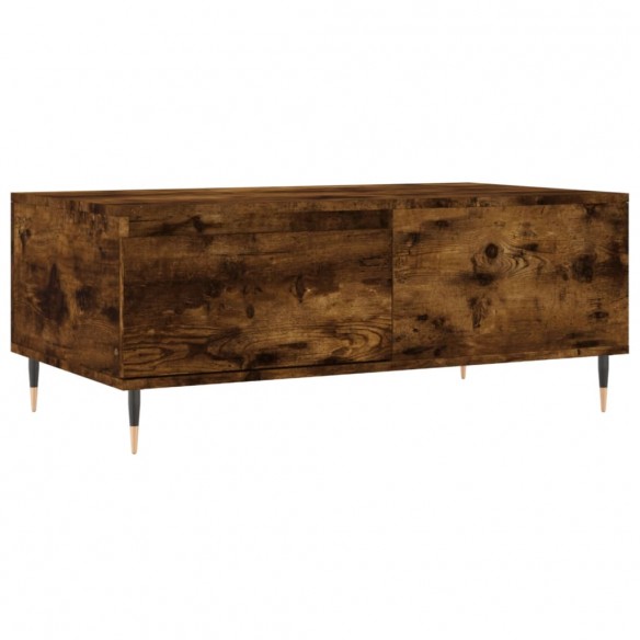 Table basse Chêne fumé 90x50x36,5 cm Bois d'ingénierie