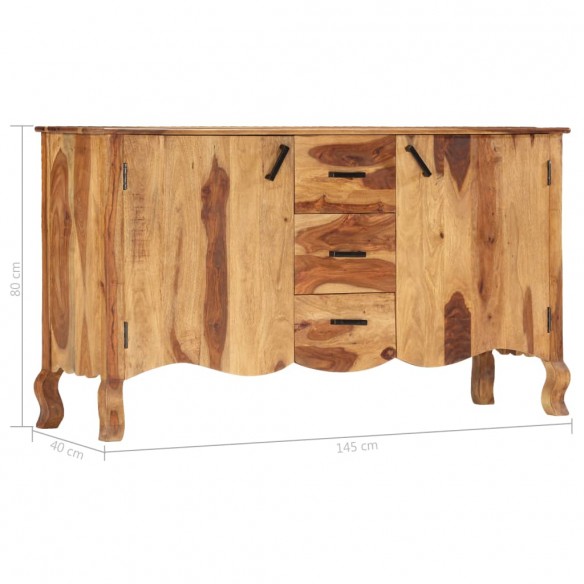 Buffet 145x40x80 cm Bois solide