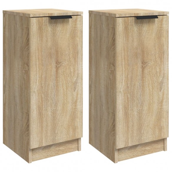 Buffets 2 pcs Chêne Sonoma 30x30x70 cm Bois d'ingénierie