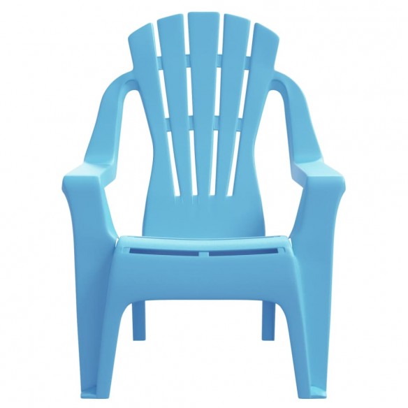 Chaises de jardin pour enfants lot de 2 bleu 37x34x44 cm PP