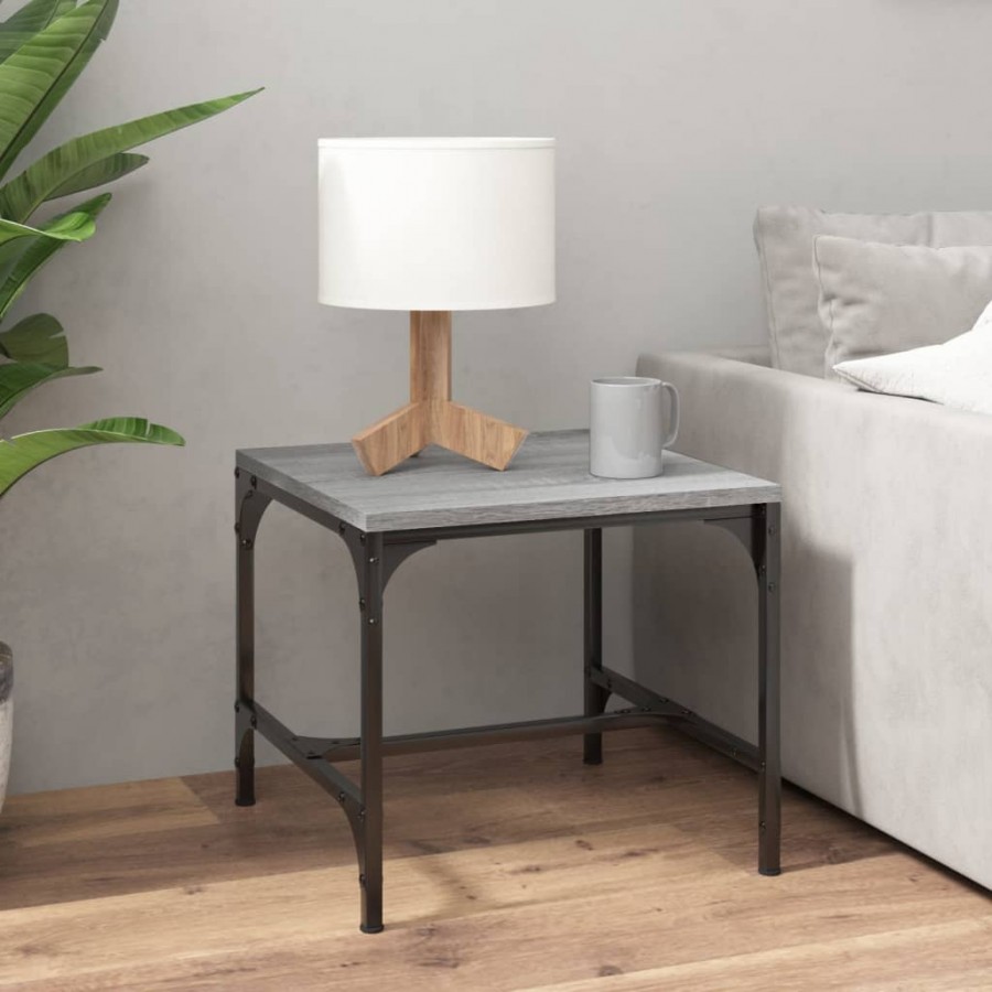 Tables d'appoint 2pcs Sonoma gris 40x40x35 cm 
