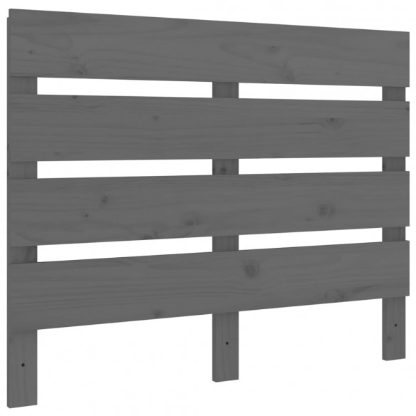 Tête de lit Gris 100x3x80 cm Bois massif de pin