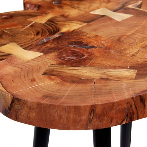 Table de bar Bois d'acacia massif 90 x 60 x 110 cm